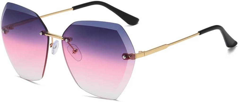 Роскошные женские солнцезащитные очки без оправы неправильной формы, модные мужские очки для активного отдыха, путешествий, вечеринок, защита от УФ-излучения UV400 TVTBBVV, Gold Gray Pink
Роскошные женские солнцезащитные очки без оправы неправильной формы, модные мужские очки для активного отдыха, путешествий, вечеринок, защита от УФ-излучения UV400 TVTBBVV, Gold Gray Pink