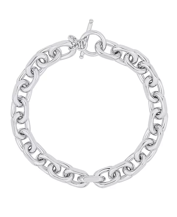 Браслет-Цепочка овальной формы с серебряным или 18-каратным золотым покрытием And Now This, silver
Браслет-Цепочка овальной формы с серебряным или 18-каратным золотым покрытием And Now This, silver