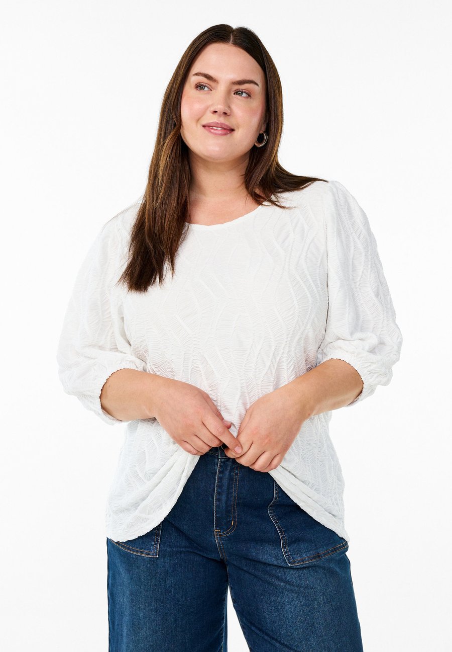 Блуза Zizzi Blouse, Bright White/White
Блуза Zizzi Blouse, Bright White/White