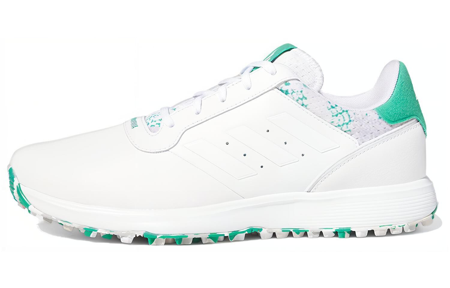 S2G Кроссовки для гольфа мужские низкие белые/зеленые Adidas
S2G Кроссовки для гольфа мужские низкие белые/зеленые Adidas