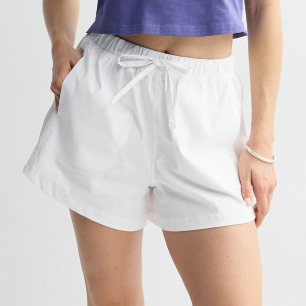 Женские поплиновые шорты средней посадки Flx, белый
Женские поплиновые шорты средней посадки Flx, белый