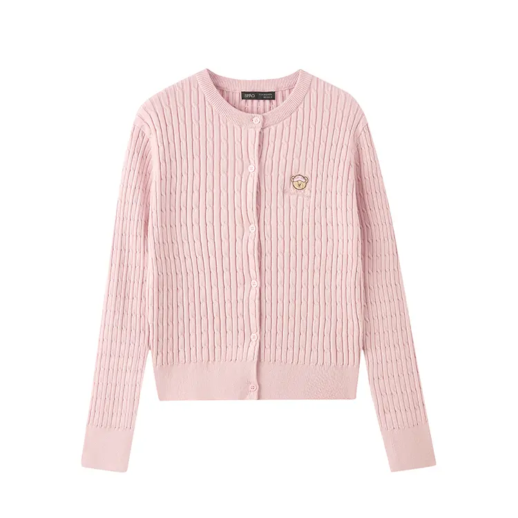 Кардиган женский с круглым вырезом SPAO, розовый
Кардиган женский с круглым вырезом SPAO, розовый