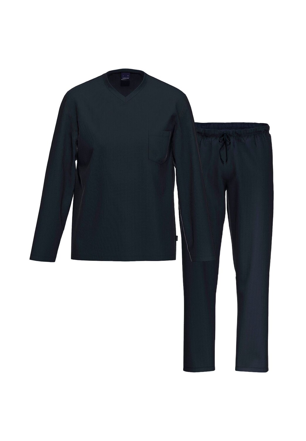 Пижама с длинными рукавами из органического хлопка AMMANN, темно-синий
Пижама с длинными рукавами из органического хлопка AMMANN, темно-синий