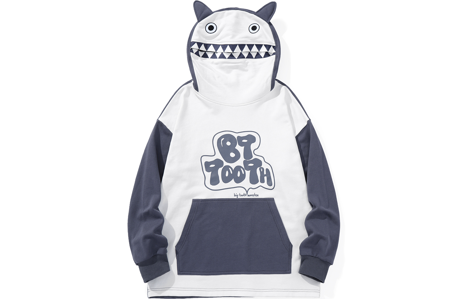 Свитшот унисекс BIRDTALK, бело-голубой 
Свитшот унисекс BIRDTALK, бело-голубой