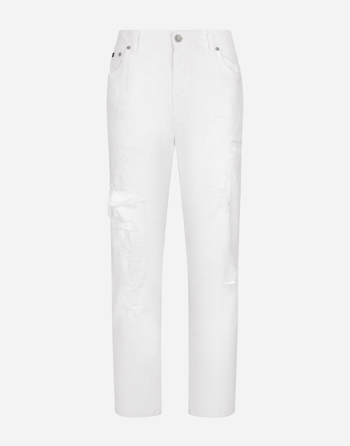 Джинсы из хлопкового денима с потертостями Dolce & Gabbana, синий
Джинсы из хлопкового денима с потертостями Dolce & Gabbana, синий