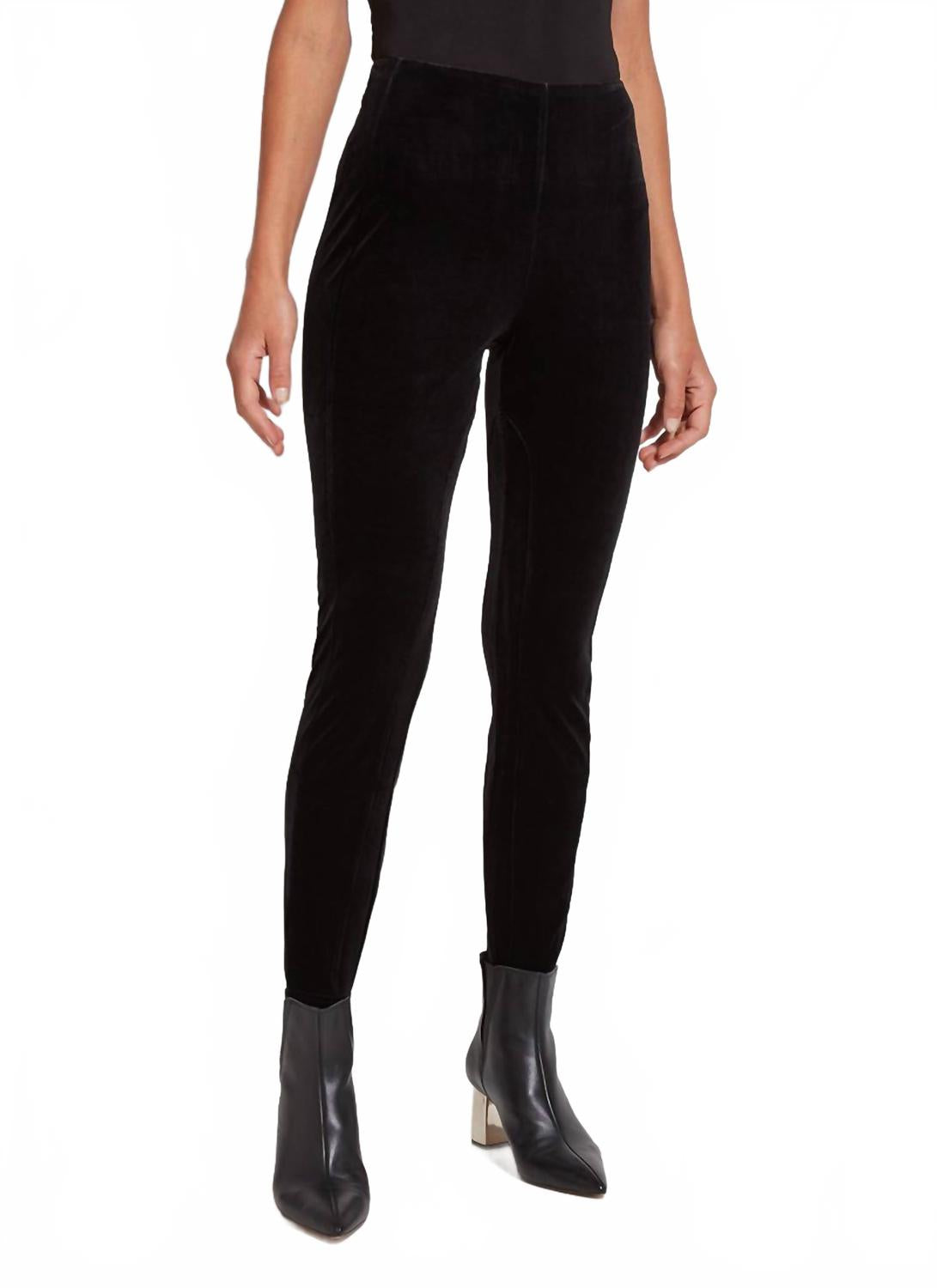 Женские бархатные леггинсы Mara в черном цвете Lysse 
Женские бархатные леггинсы Mara в черном цвете Lysse