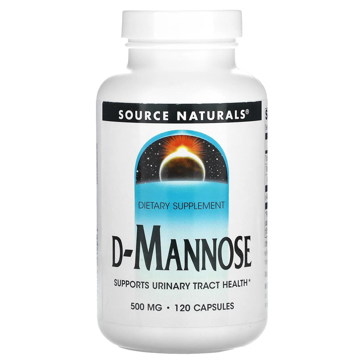 Source Naturals D-манноза 500 мг 120 капсул
Source Naturals D-манноза 500 мг 120 капсул