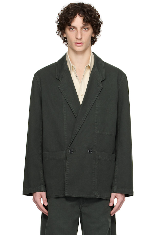 Рабочий джинсовый блейзер Lemaire, синий
Рабочий джинсовый блейзер Lemaire, синий