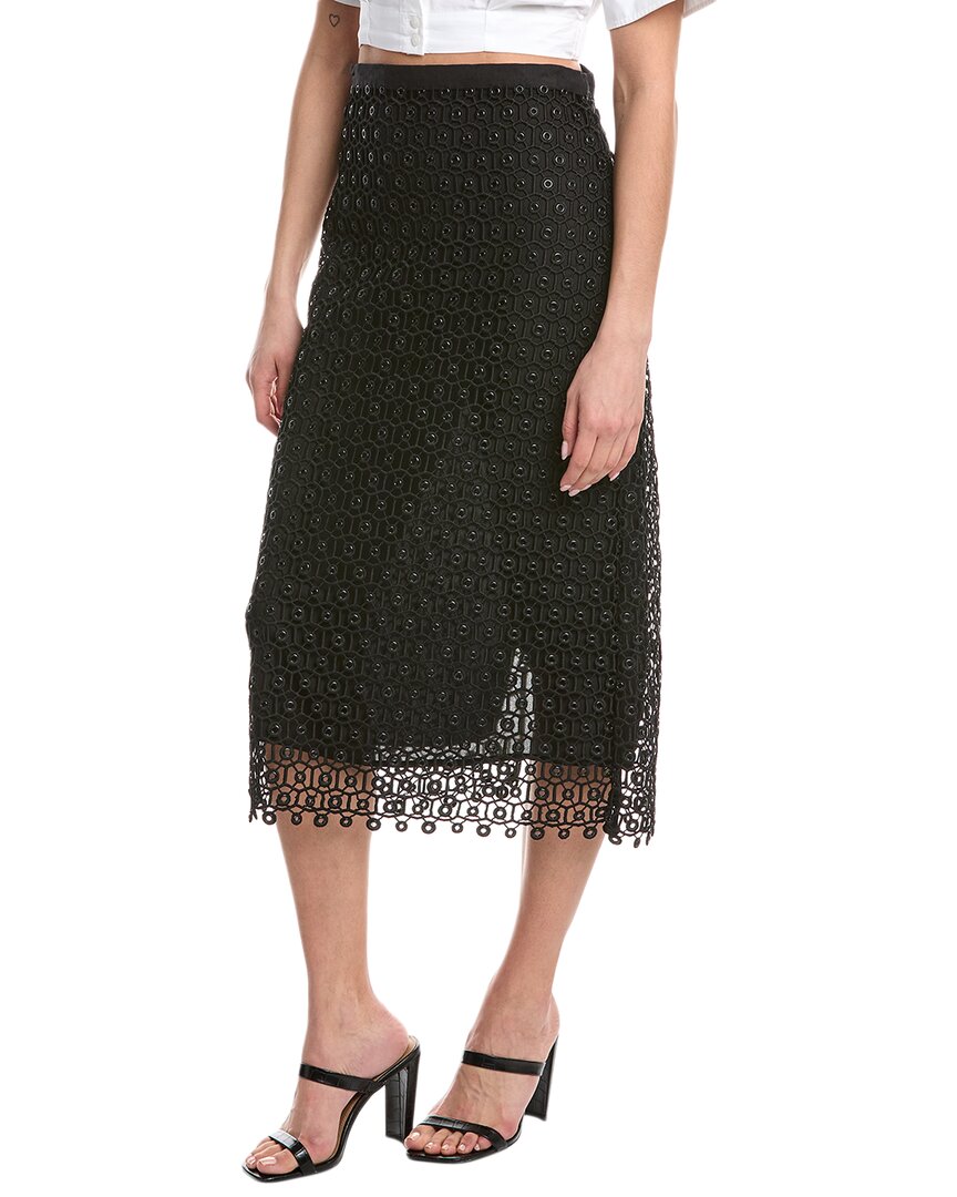 SIMKHAI Karolina Юбка миди из льняной смеси, черный
SIMKHAI Karolina Юбка миди из льняной смеси, черный