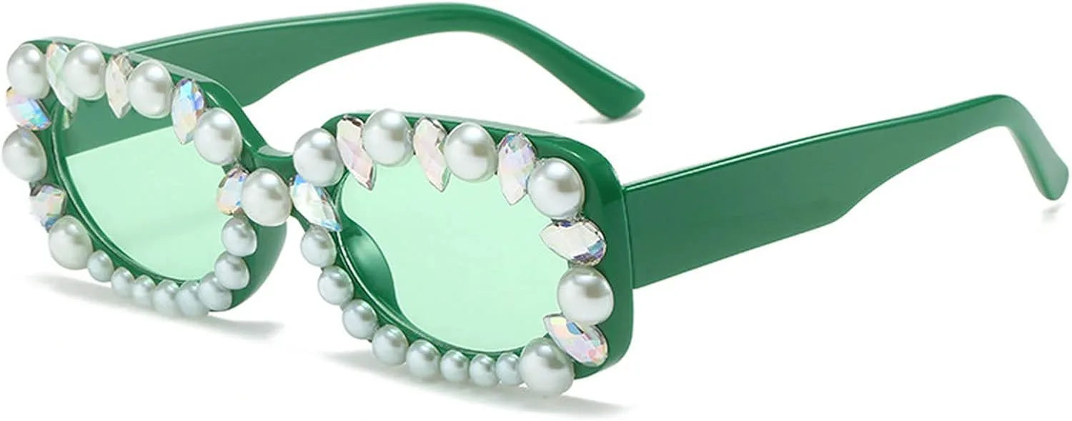 Солнцезащитные очки COTIA Square Pearl для женщин, модные маленькие прямоугольные солнцезащитные очки с бриллиантами и стразами, стильные очки с кристаллами, Green
Солнцезащитные очки COTIA Square Pearl для женщин, модные маленькие прямоугольные солнцезащитные очки с бриллиантами и стразами, стильные очки с кристаллами, Green