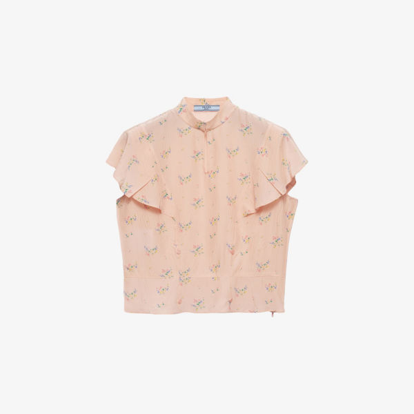 Топ Prada с цветочным принтом, розовый
Топ Prada с цветочным принтом, розовый