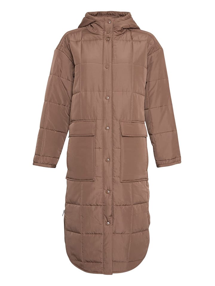 Стеганое пальто MOSS COPENHAGEN Steppmantel Petulla Deya, светло-коричневый 
Стеганое пальто MOSS COPENHAGEN Steppmantel Petulla Deya, светло-коричневый