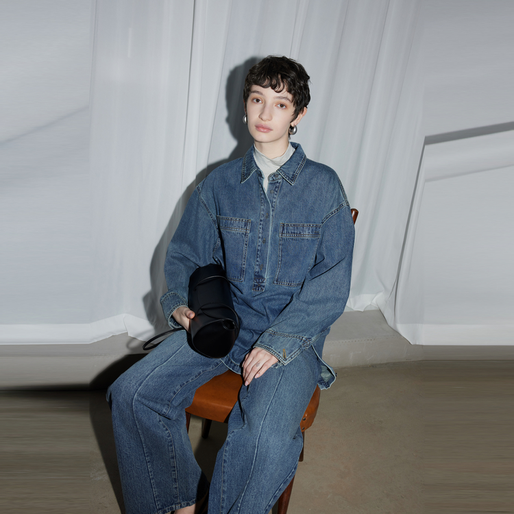 ELLE Рубашка Women's Denim Blue Lapel Moderate
ELLE Рубашка Women's Denim Blue Lapel Moderate