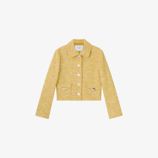Жакет Lk Bennett Varley с воротником из металлизированного твида, желтый
Жакет Lk Bennett Varley с воротником из металлизированного твида, желтый