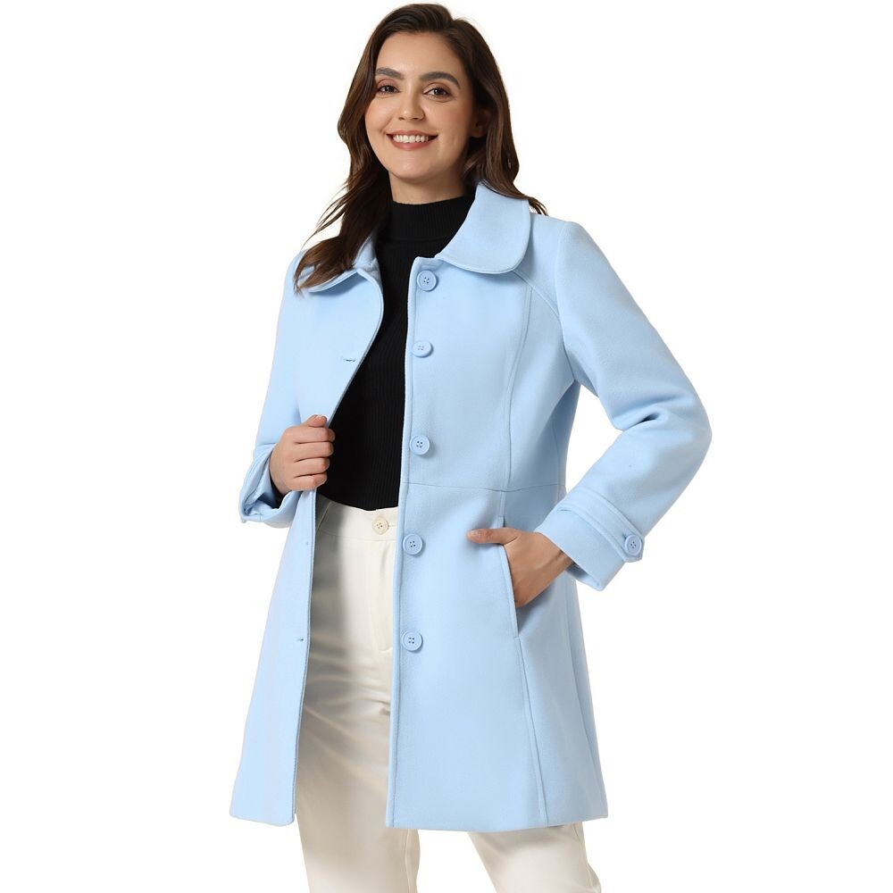 Женское однобортное зимнее пальто с воротником Питера Пэна и пуговицами спереди ALLEGRA K, цвет Light Blue, Синий, Женское однобортное зимнее пальто с воротником Питера Пэна и пуговицами спереди ALLEGRA K, цвет Light Blue
Женское однобортное зимнее пальто с воротником Питера Пэна и пуговицами спереди ALLEGRA K, цвет Light Blue, Синий, Женское однобортное зимнее пальто с воротником Питера Пэна и пуговицами спереди ALLEGRA K, цвет Light Blue