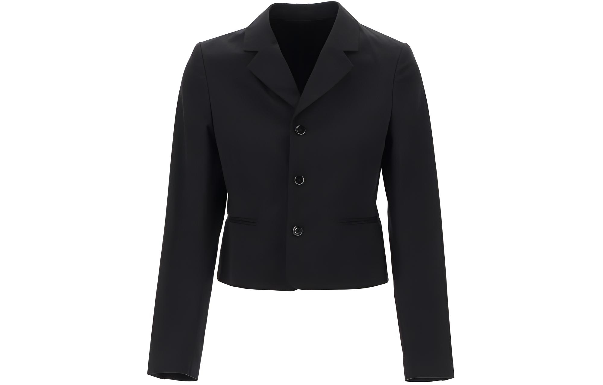 Lemaire Однобортный укороченный блейзер, Black
Lemaire Однобортный укороченный блейзер, Black