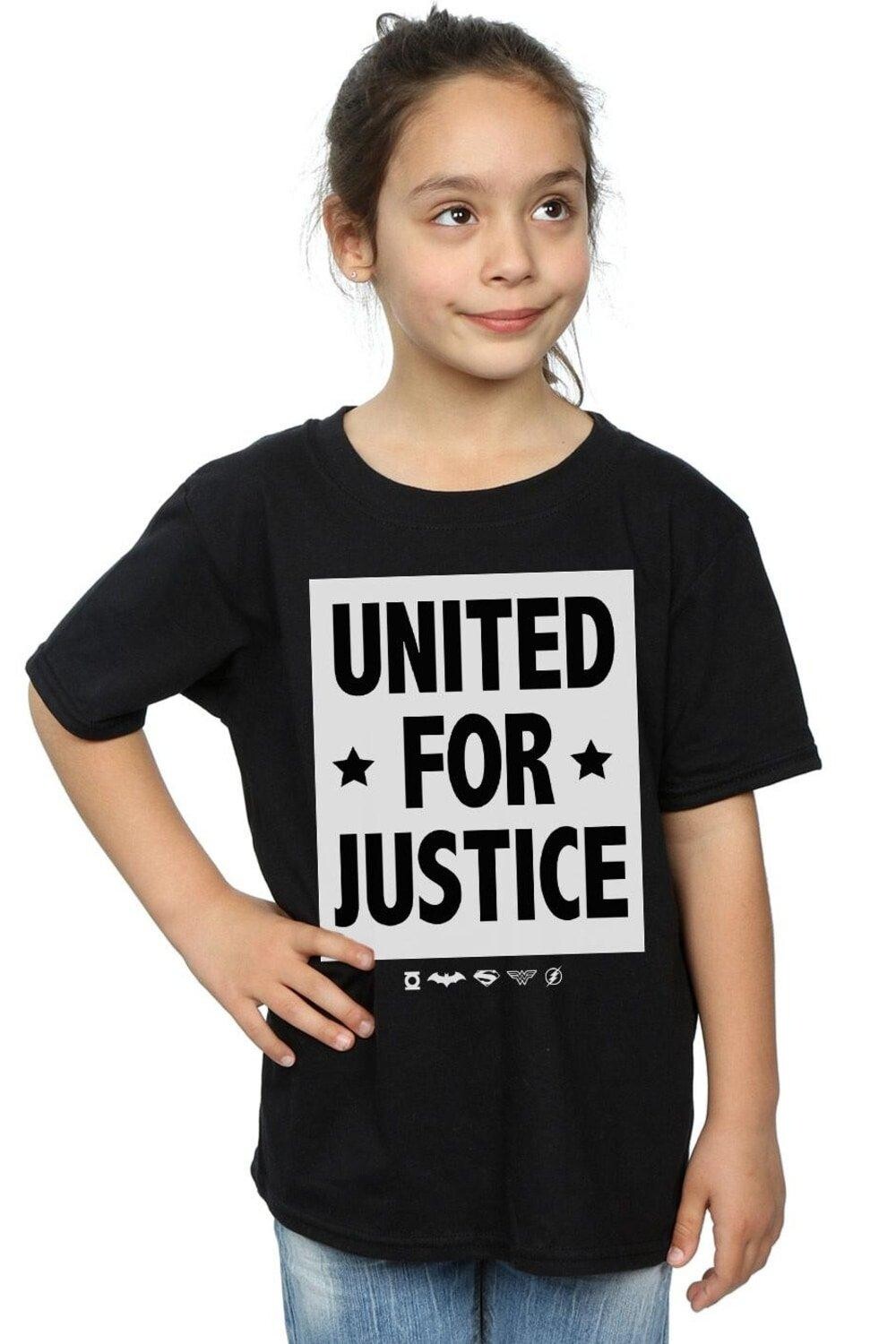 Хлопковая футболка «Лига справедливости United For Justice» DC Comics, черный
Хлопковая футболка «Лига справедливости United For Justice» DC Comics, черный