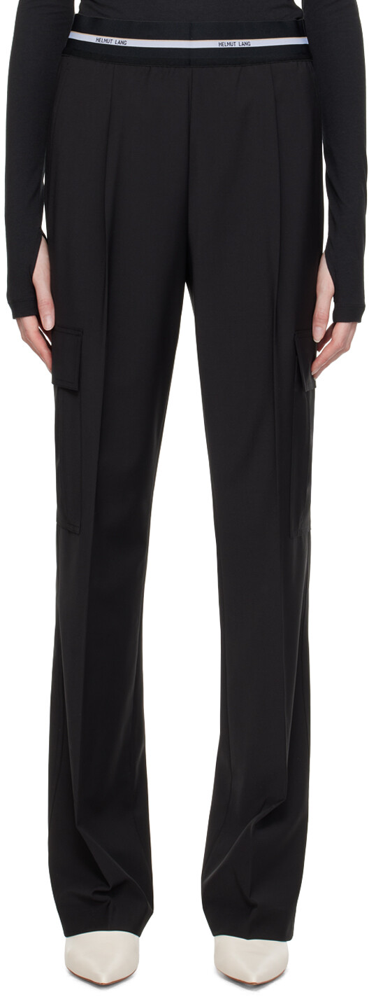 Черные широкие брюки Helmut Lang, Черный, Черные широкие брюки Helmut Lang
Черные широкие брюки Helmut Lang, Черный, Черные широкие брюки Helmut Lang