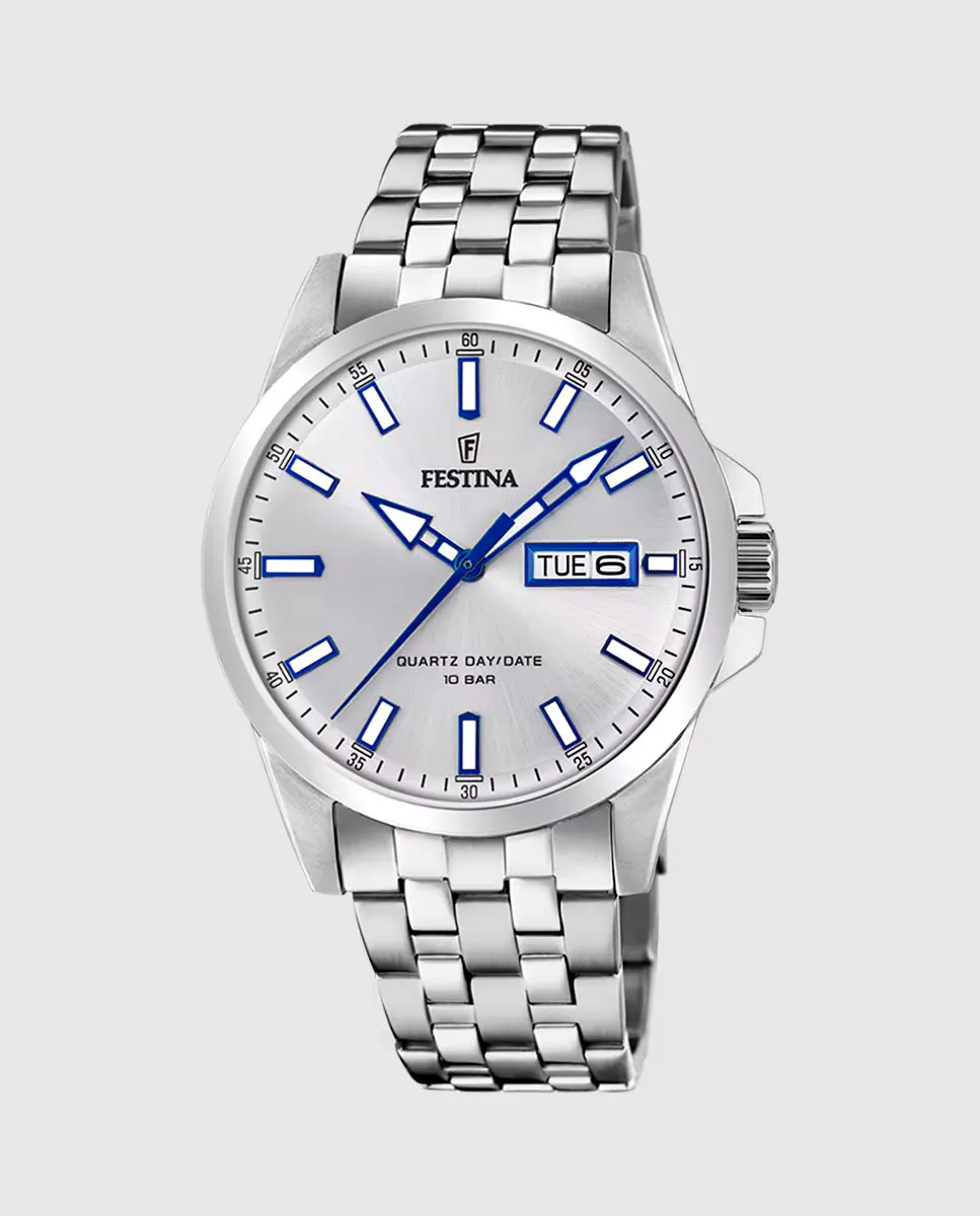 Мужские часы F20357/1 Acero Classico из серебристой стали Festina, серебряный
Мужские часы F20357/1 Acero Classico из серебристой стали Festina, серебряный