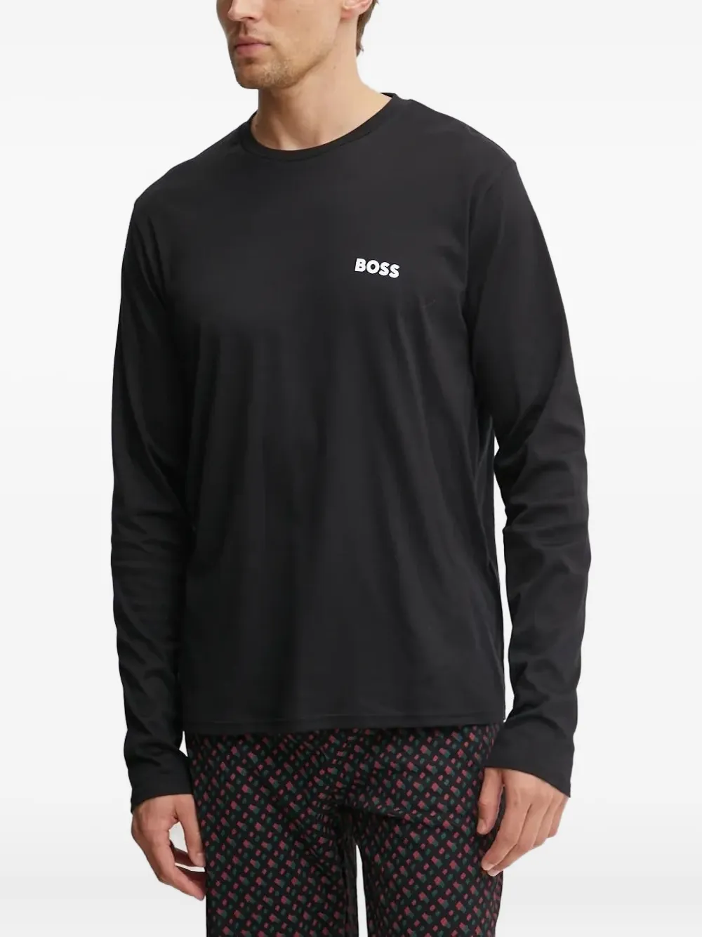 Пижама с геометрическим принтом BOSS, черный
Пижама с геометрическим принтом BOSS, черный