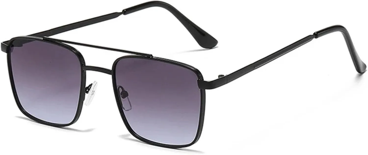 Ретро металлические солнцезащитные очки для женщин, прозрачные линзы с градиентом цвета "океан", солнцезащитные очки UV400 для мужчин SZVVBKK, Black Gray Gradient
Ретро металлические солнцезащитные очки для женщин, прозрачные линзы с градиентом цвета "океан", солнцезащитные очки UV400 для мужчин SZVVBKK, Black Gray Gradient