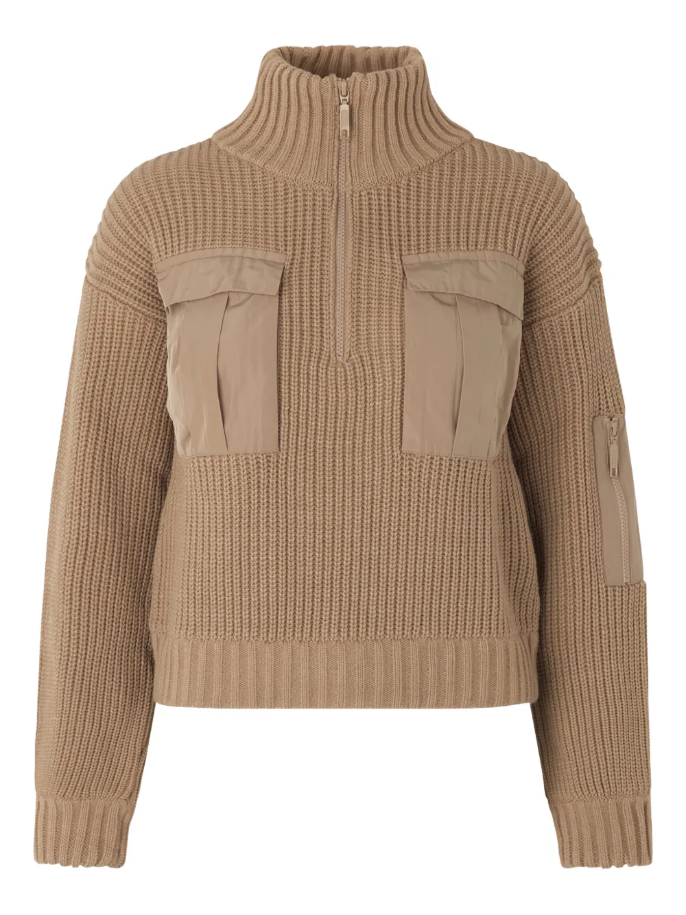 Свитер ребристой вязки с застежкой-молнией на половину длины Baum Und Pferdgarten, коричневый
Свитер ребристой вязки с застежкой-молнией на половину длины Baum Und Pferdgarten, коричневый