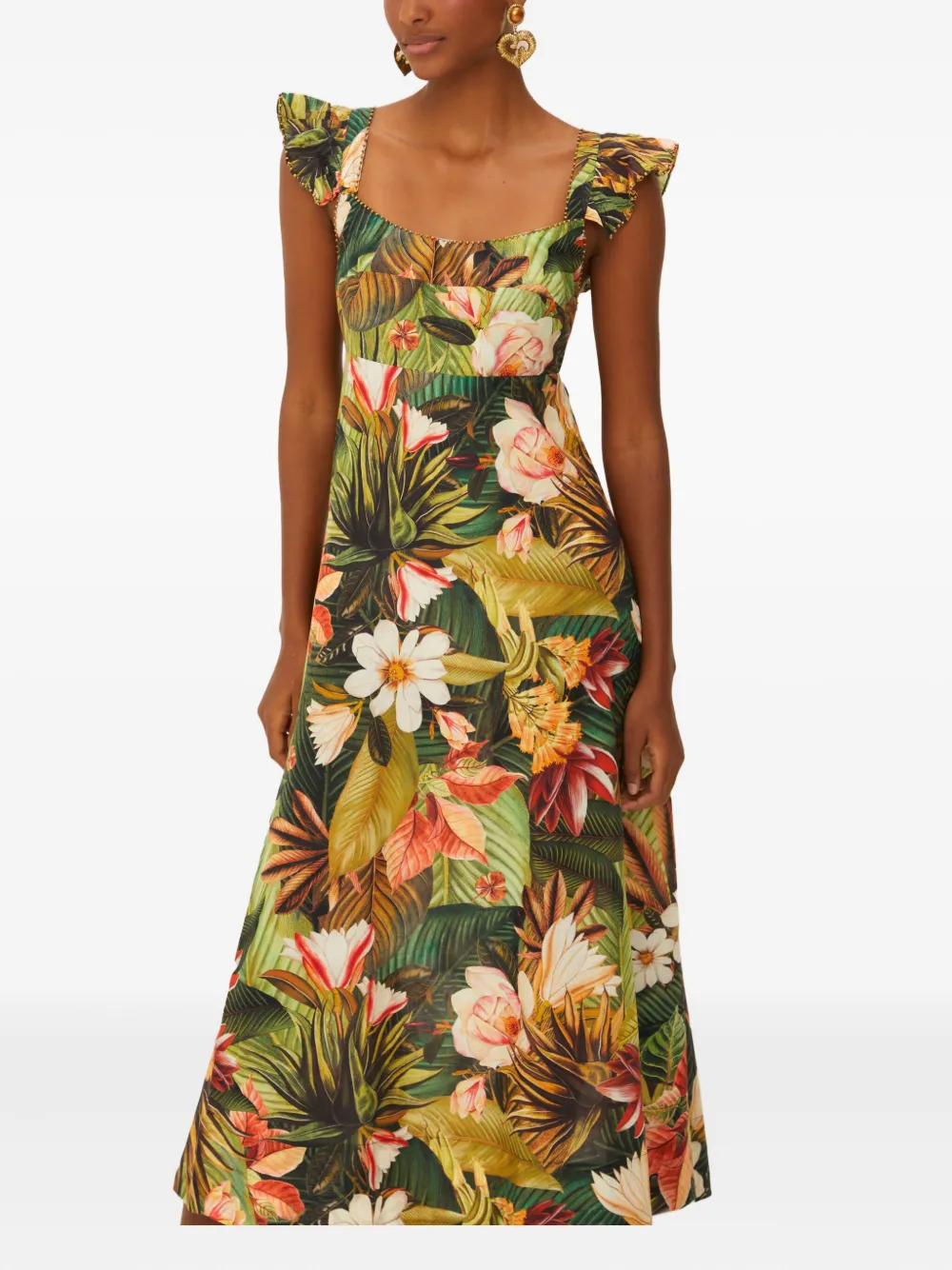 Платье миди с цветочным принтом FARM Rio, зеленый
Платье миди с цветочным принтом FARM Rio, зеленый