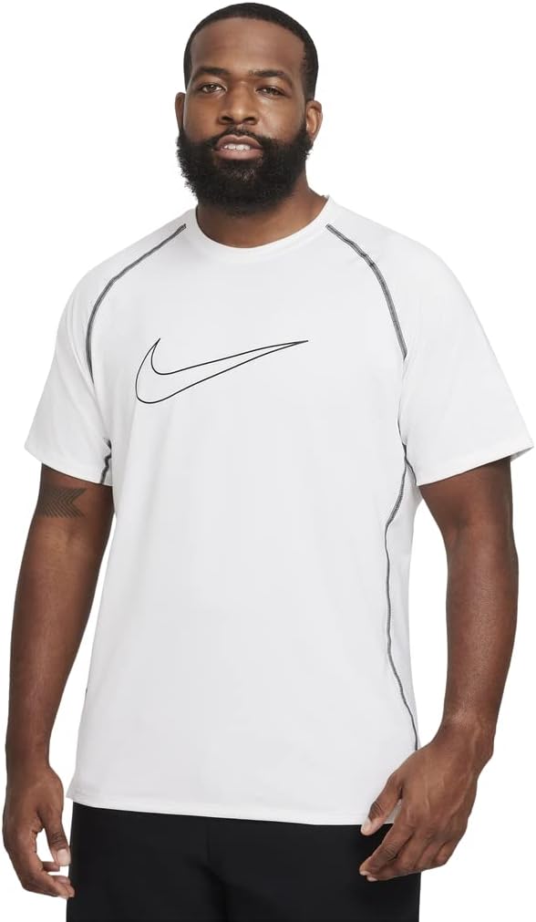 Мужская облегающая футболка Nike Pro Dri-FIT Dri-Fit с коротким рукавом, White/Black, Белый, Мужская облегающая футболка Nike Pro Dri-FIT Dri-Fit с коротким рукавом, White/Black
Мужская облегающая футболка Nike Pro Dri-FIT Dri-Fit с коротким рукавом, White/Black, Белый, Мужская облегающая футболка Nike Pro Dri-FIT Dri-Fit с коротким рукавом, White/Black