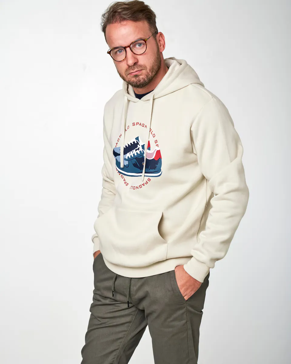 Мужская худи цветная с капюшоном Spagnolo, бежевый
Мужская худи цветная с капюшоном Spagnolo, бежевый
