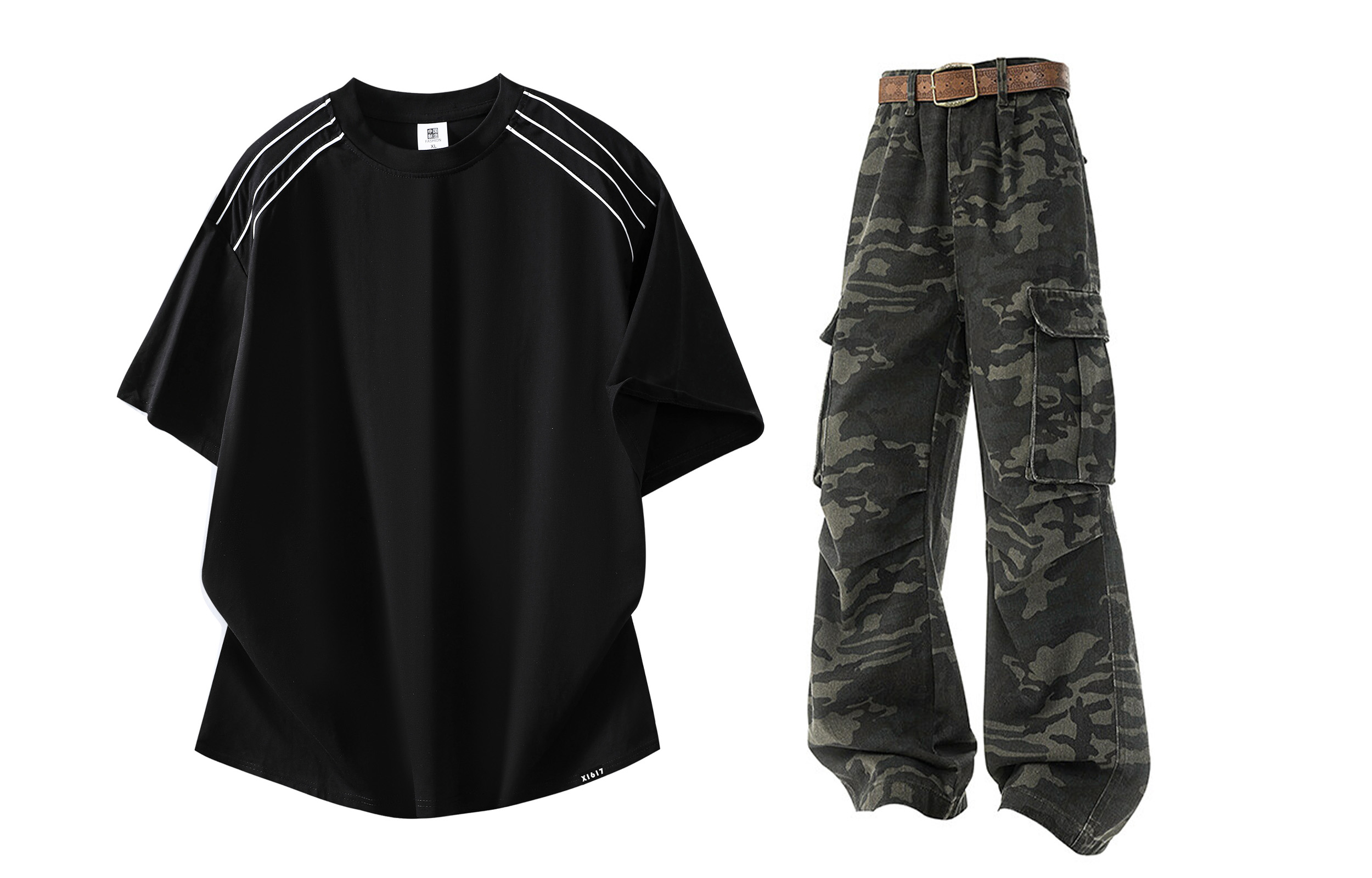 Повседневный спортивный свитер Unisex с круглой горловиной Moderate X1617, черный short-sleeved+camouflage jeans
Повседневный спортивный свитер Unisex с круглой горловиной Moderate X1617, черный short-sleeved+camouflage jeans