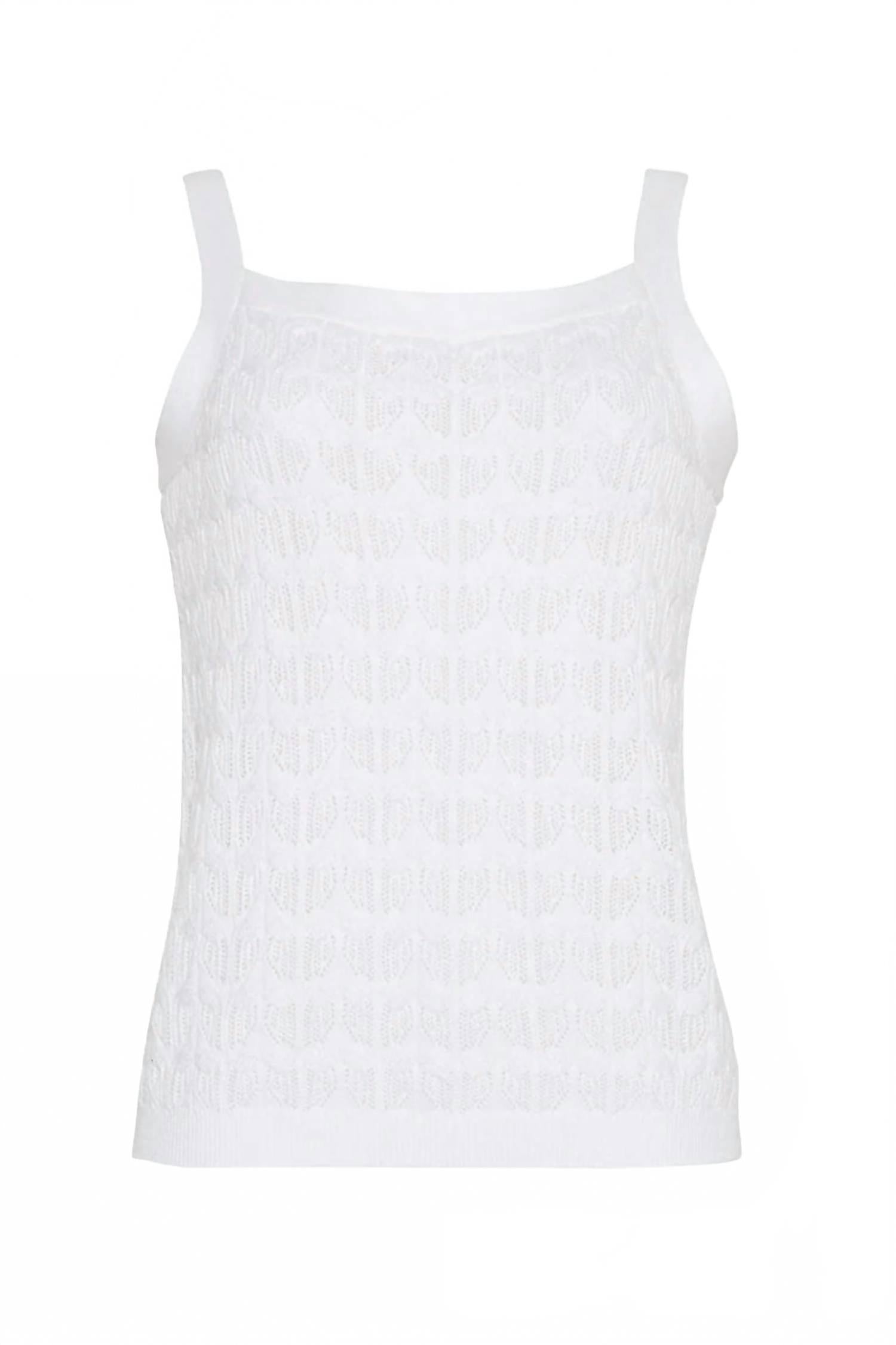 Женский трикотажный топ Monica белый Burgess Sweaters 
Женский трикотажный топ Monica белый Burgess Sweaters