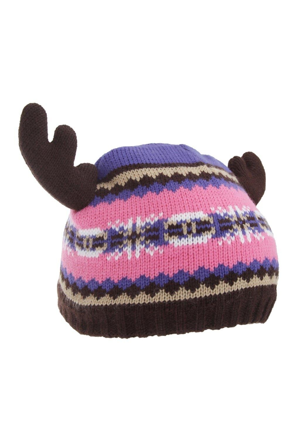 Зимняя шапка-бини Fairisle Moose с рогами Floso, розовый
Зимняя шапка-бини Fairisle Moose с рогами Floso, розовый