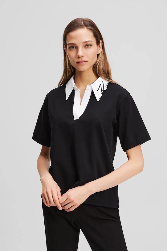 Хлопковая футболка Karl Lagerfeld, черный
Хлопковая футболка Karl Lagerfeld, черный