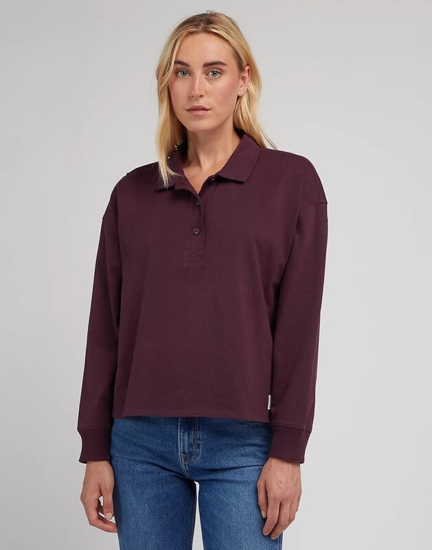 Рубашка-Поло бойфренда родео Lee, бордовый
Рубашка-Поло бойфренда родео Lee, бордовый