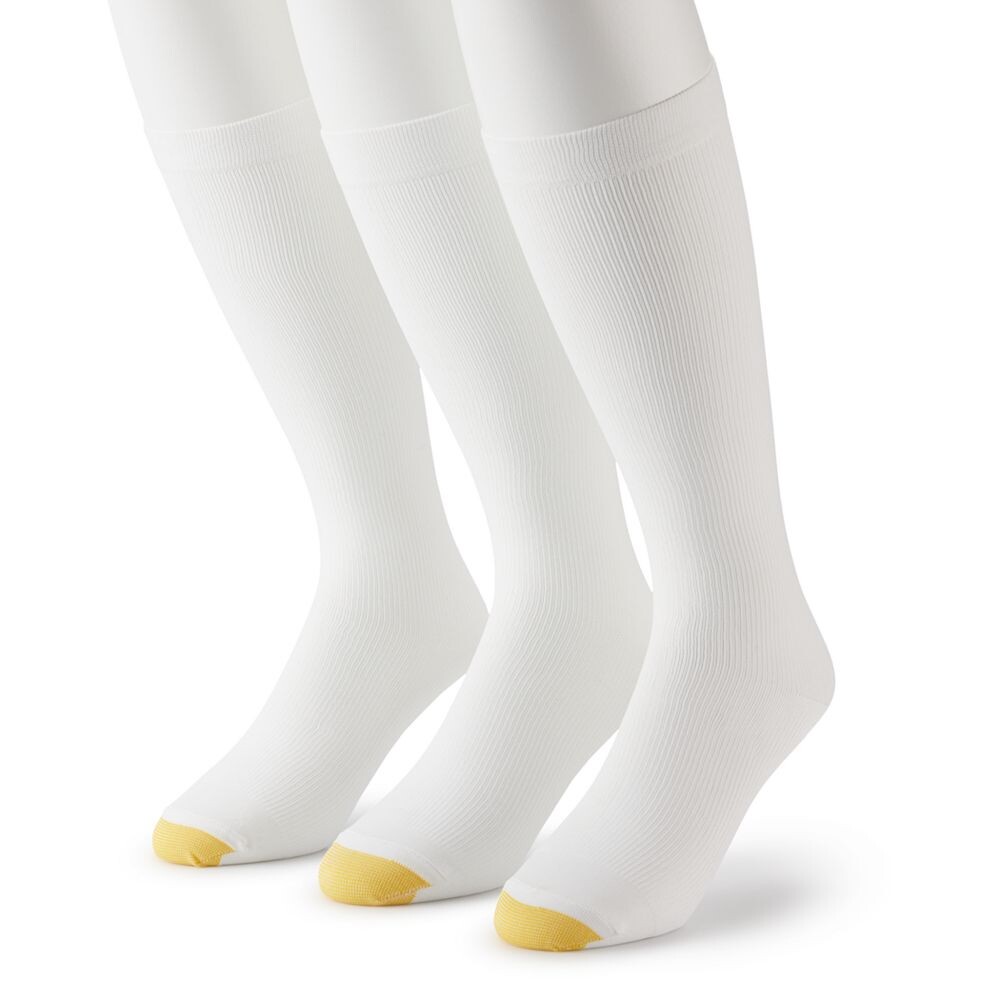 Мужские носки GOLDTOE в рубчик, 3 пары, мягкая компрессия (без рецепта), белый
Мужские носки GOLDTOE в рубчик, 3 пары, мягкая компрессия (без рецепта), белый