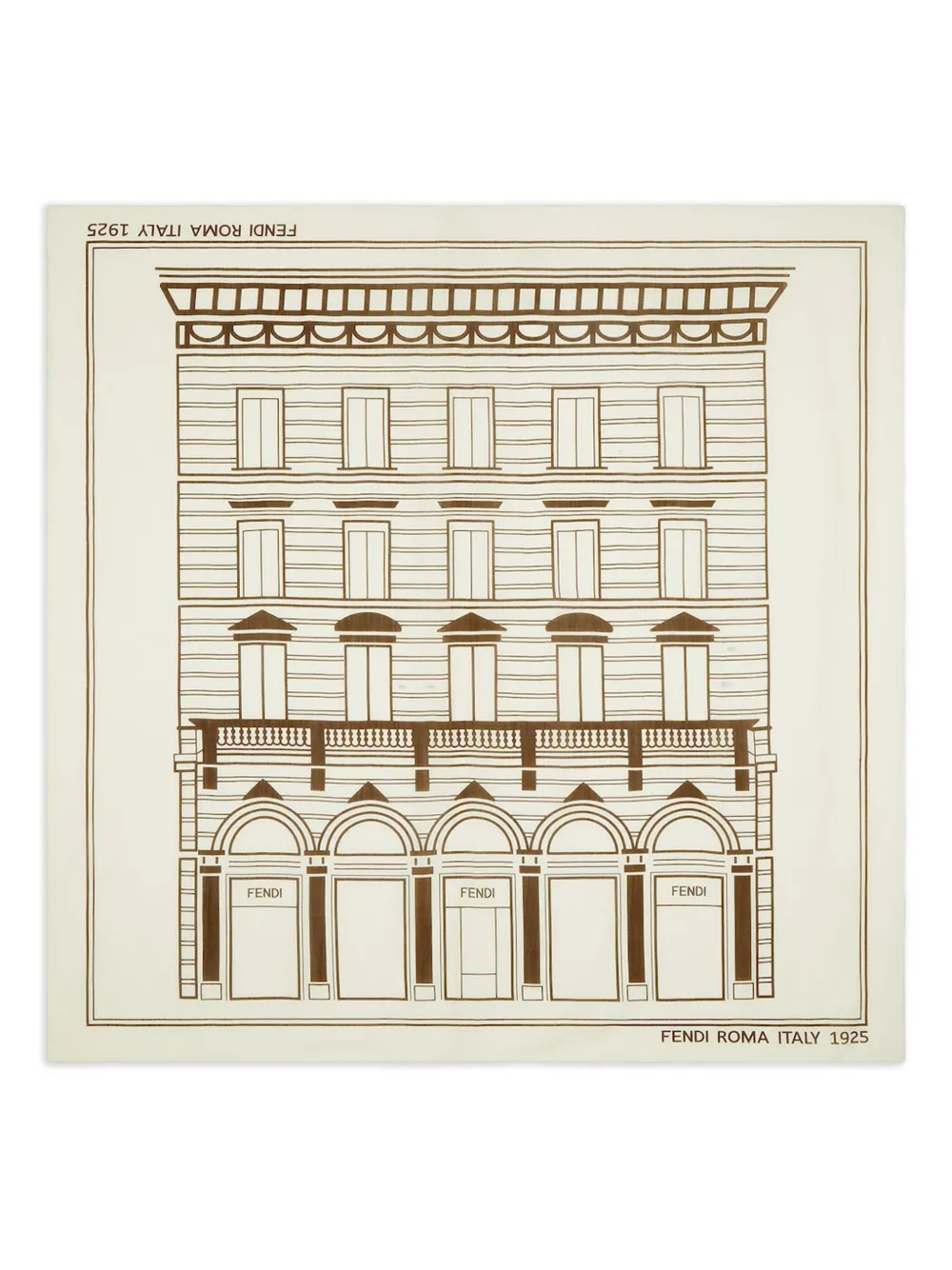 Шарф с графичным принтом FENDI, нейтральный
Шарф с графичным принтом FENDI, нейтральный