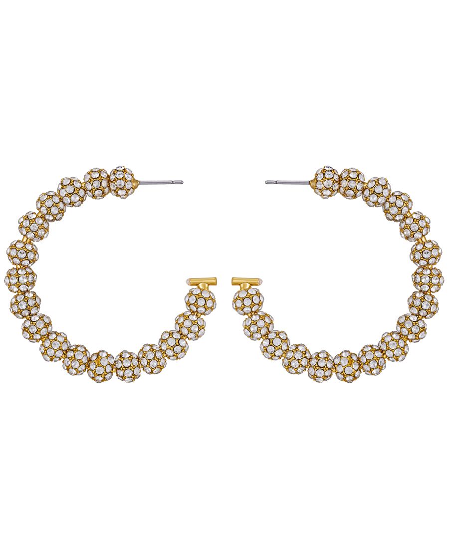 Серьги-кольца в форме буквы С, украшенные стразами и бусинами (также в серебристом цвете) GUESS, Gold
Серьги-кольца в форме буквы С, украшенные стразами и бусинами (также в серебристом цвете) GUESS, Gold