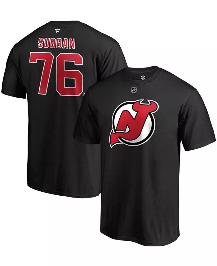 Мужская черная футболка PK Subban New Jersey Devils с аутентичным названием и номером команды Fanatics 
Мужская черная футболка PK Subban New Jersey Devils с аутентичным названием и номером команды Fanatics