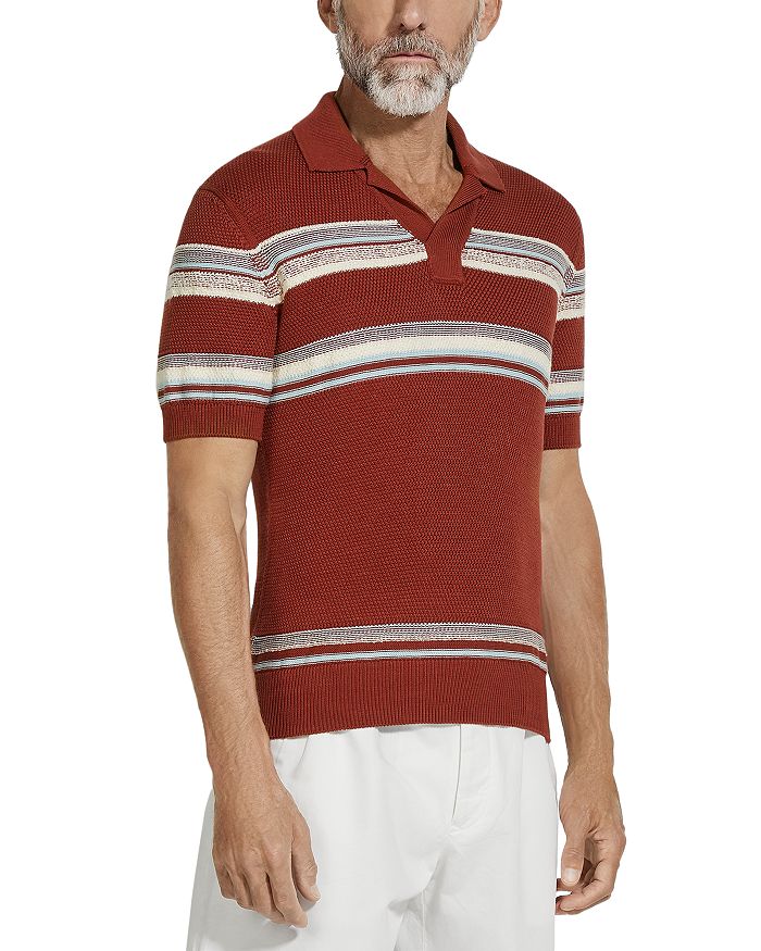 Классическая поло из хлопка и шелка ZEGNA, красный
Классическая поло из хлопка и шелка ZEGNA, красный