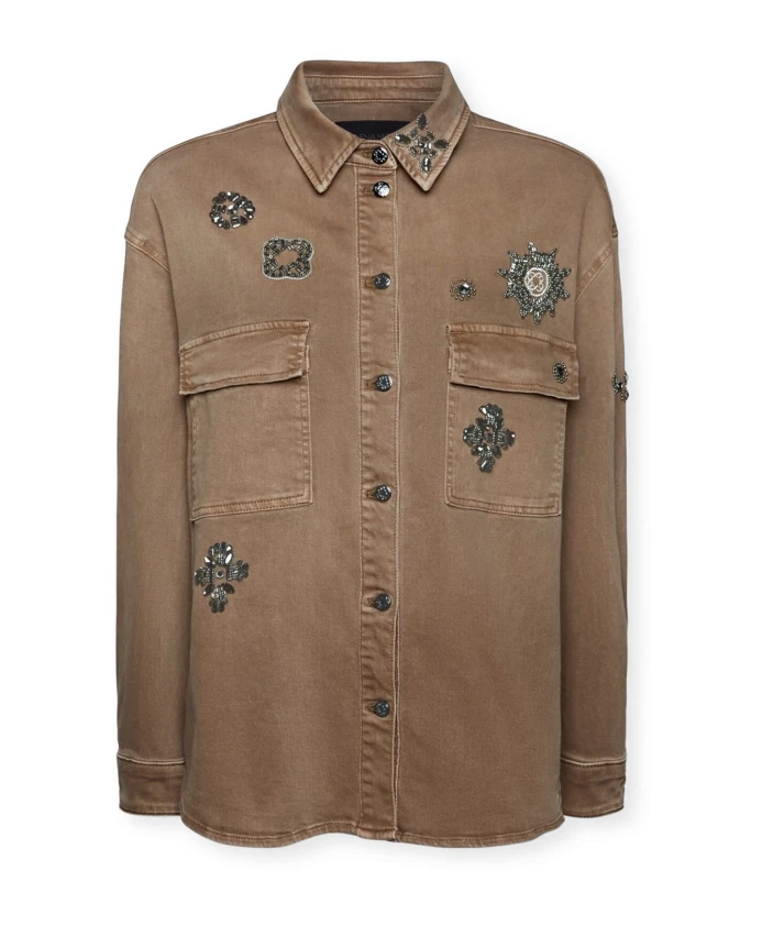 Рубашка с вышивкой Elena Mirã², коричневый
Рубашка с вышивкой Elena Mirã², коричневый