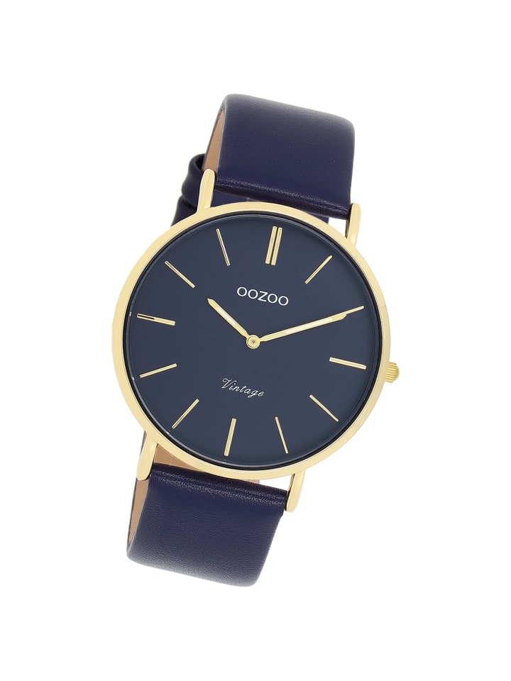 Аналоговые наручные часы Oozoo Vintage Series, синие, большие (примерно 40 мм)
Аналоговые наручные часы Oozoo Vintage Series, синие, большие (примерно 40 мм)