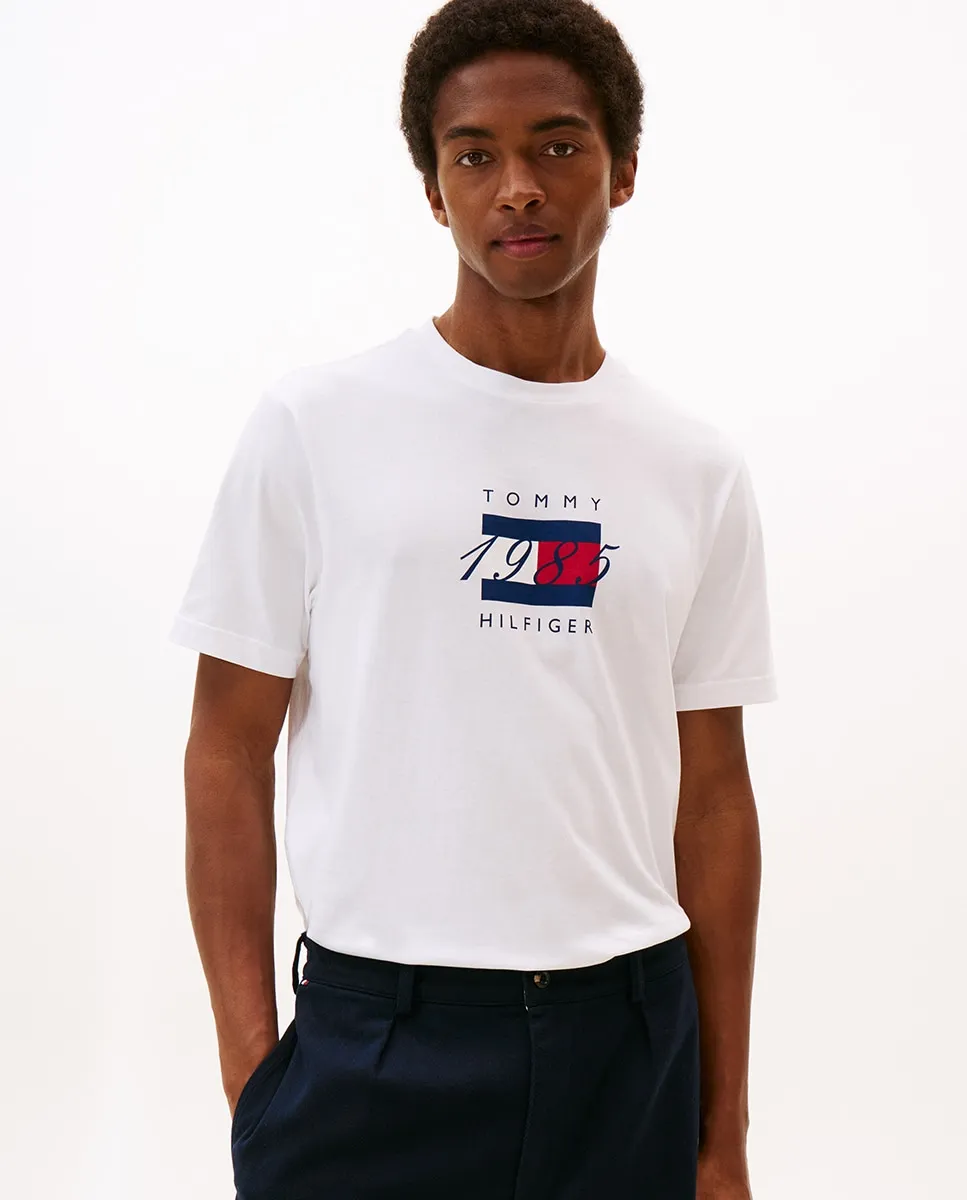 Мужская футболка с коротким рукавом и круглым вырезом Tommy Hilfiger, белый
Мужская футболка с коротким рукавом и круглым вырезом Tommy Hilfiger, белый