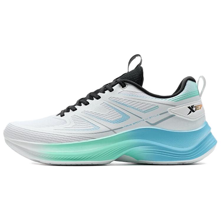 XTEP Кроссовки для бега с низким верхом, амортизирующие, противоскользящие и износостойкие, мужские, белые, синие, зеленые 
XTEP Кроссовки для бега с низким верхом, амортизирующие, противоскользящие и износостойкие, мужские, белые, синие, зеленые