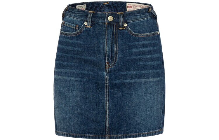 Юбка джинсовая женская джинсовая синяя Evisu
Юбка джинсовая женская джинсовая синяя Evisu