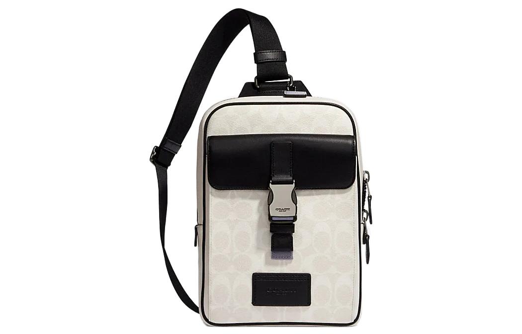 Сумка через плечо PVC поясная маленькая мужская черная белая COACH
Сумка через плечо PVC поясная маленькая мужская черная белая COACH