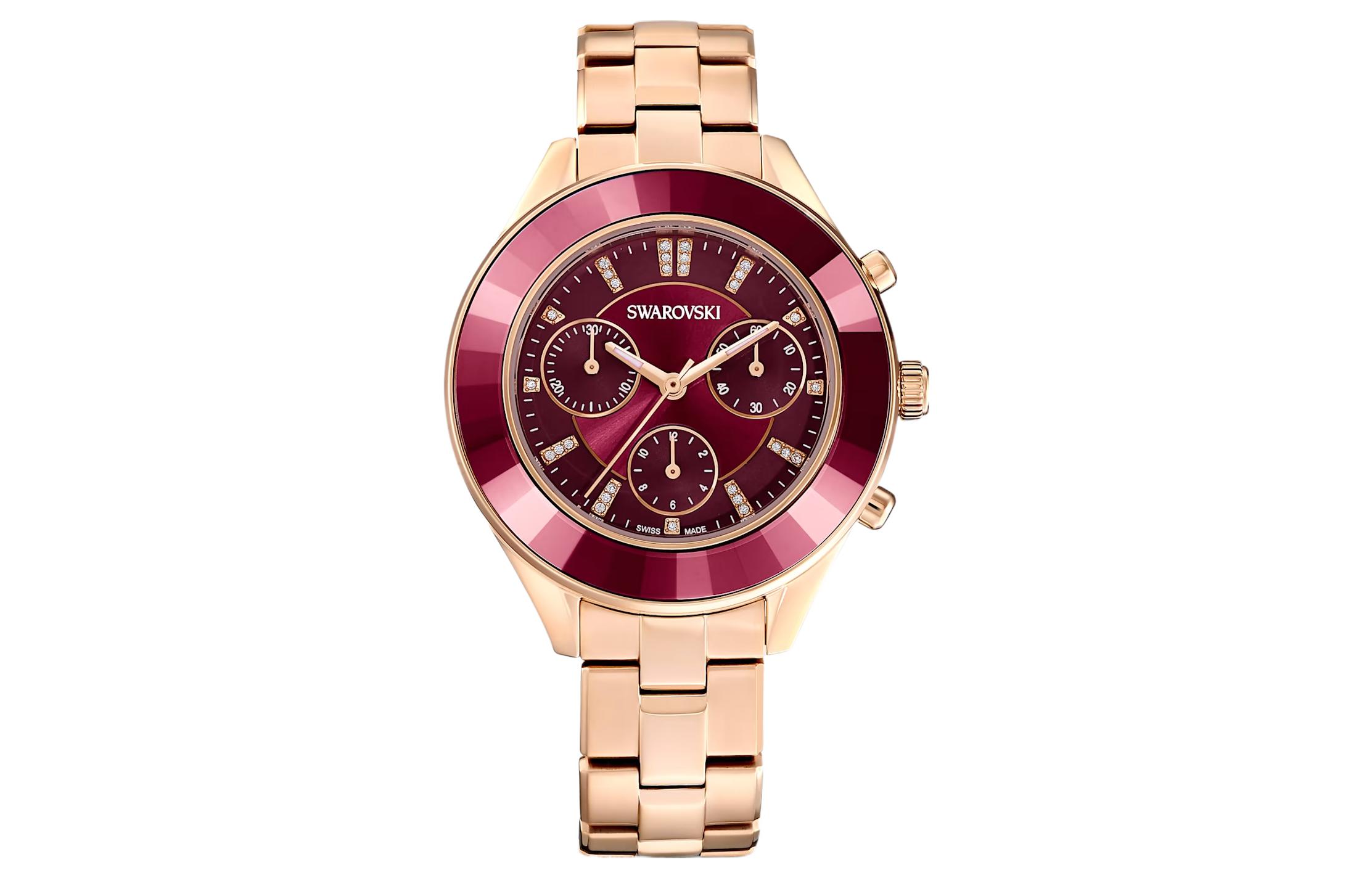 Swarovski Octea Lux Sport Collection наручные часы кварцевый механизм металлический ремешок красный циферблат женские водонепроницаемые 50м
Swarovski Octea Lux Sport Collection наручные часы кварцевый механизм металлический ремешок красный циферблат женские водонепроницаемые 50м