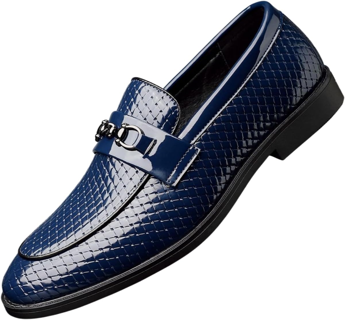 Мужские лоферы Santimon из лакированной кожи с простроченной фактурой и декоративной цепочкой, туфли без шнуровки, синий
Мужские лоферы Santimon из лакированной кожи с простроченной фактурой и декоративной цепочкой, туфли без шнуровки, синий
