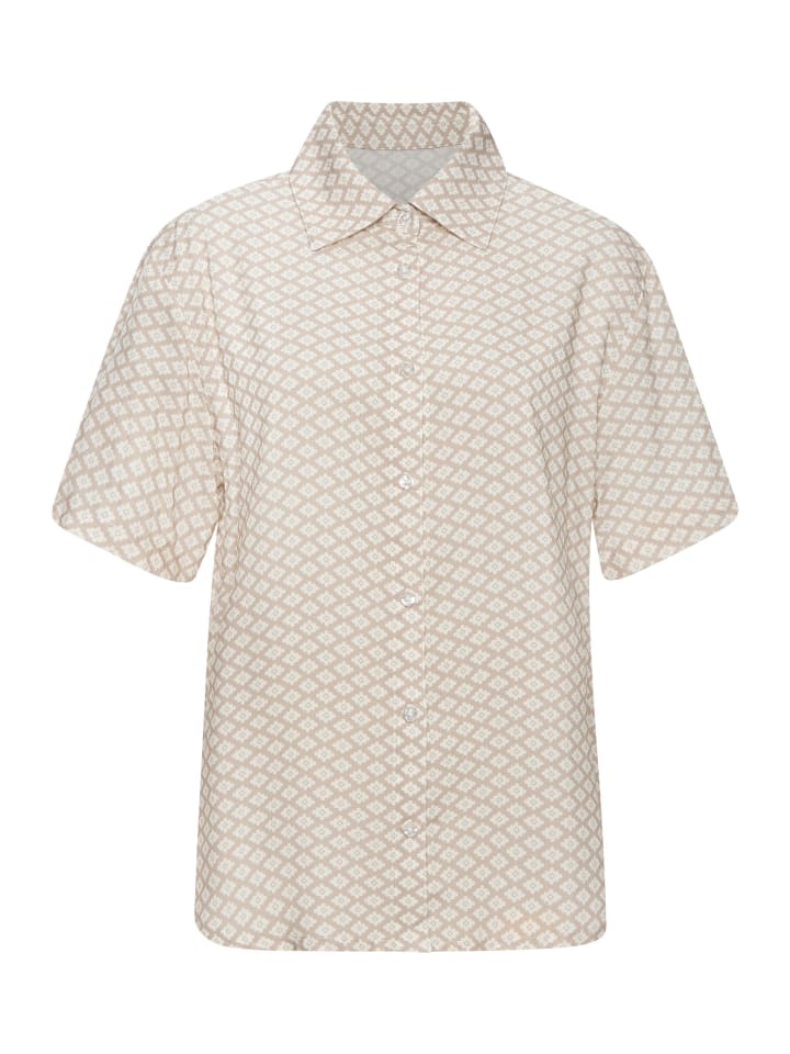 LASCANA Пижамная рубашка с бежево-белым узором
LASCANA Пижамная рубашка с бежево-белым узором