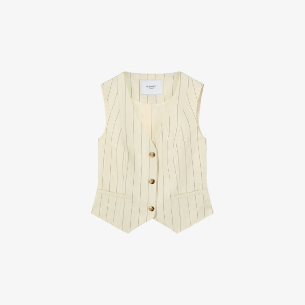 Жилет Lk Bennett Ami с добавлением льна, кремовый
Жилет Lk Bennett Ami с добавлением льна, кремовый