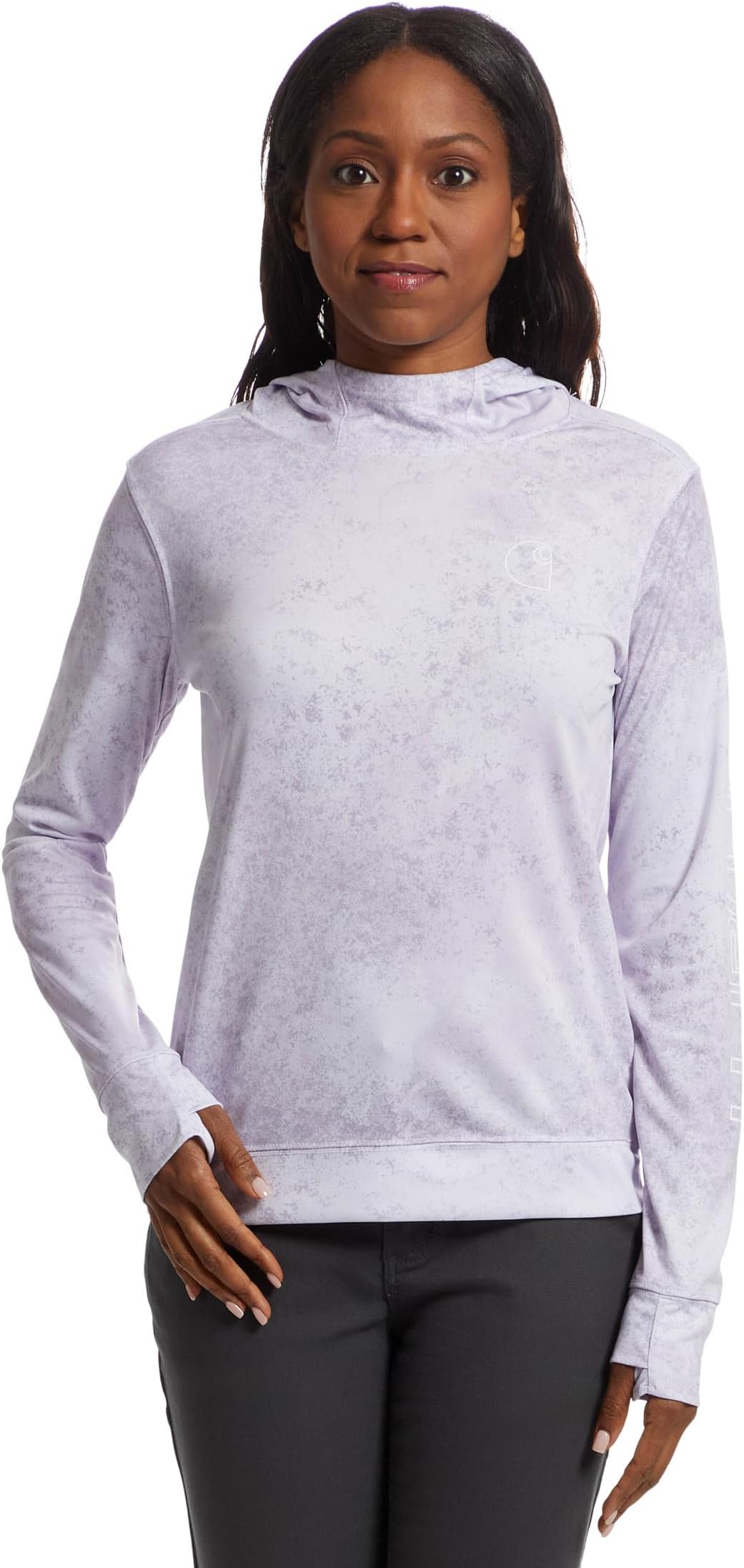 Футболка Carhartt Force Sun Defender Lightweight Long-Sleeve Hooded Graphic T-shirt, цвет Fresh Lavender Watercolor Camo
Футболка Carhartt Force Sun Defender Lightweight Long-Sleeve Hooded Graphic T-shirt, цвет Fresh Lavender Watercolor Camo